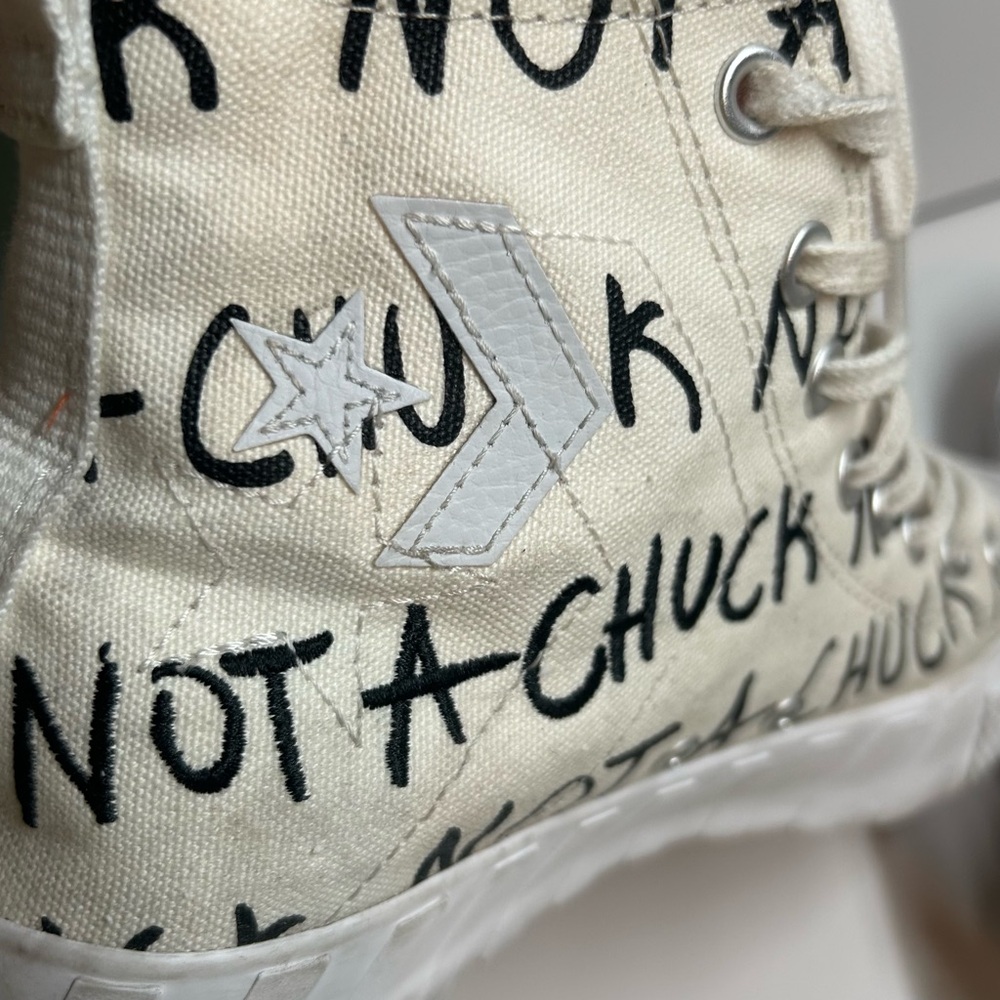 Converse Men's UNT1TL3D White "Not a Chuck" Hightops in‎ Size 8.5 - Picture 13 of 15